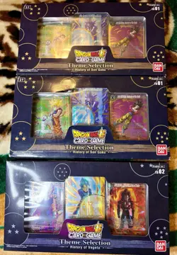 3 Bandai Dragon Ball Super Card Game Pack - 15 Count Each History Of Sun Goku - Image 1