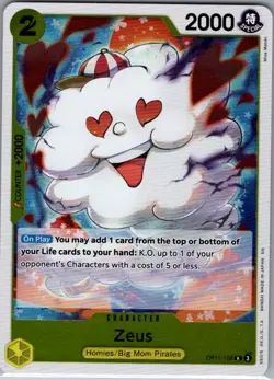 Zeus OP11-106 English A Fist of Divine Speed - One Piece Card - NM - Image 1