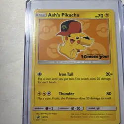 Ash's Pikachu SM110 SM111 SM112 SM Black Star Promos 3-Card Lot English - Image 2