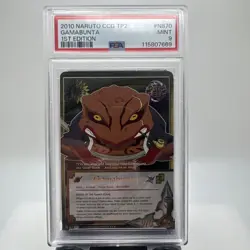 Naruto TCG CCG Gamabunta Card Super Rare Foil English PSA 9 - Image 1