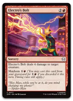 Electro's Bolt #77 (NM) Spider-Man SPM Magic MTG - Image 1