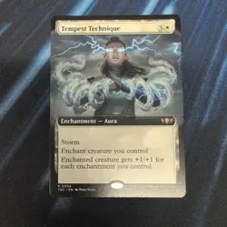 Tempest Technique Extended Art Tarkir: Dragonstorm Commander TDC NM MTG - Image 1