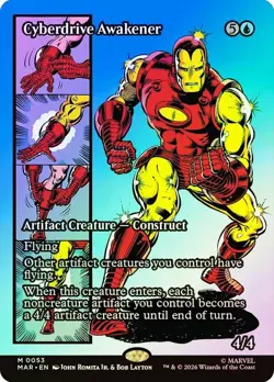 Cyberdrive Awakener Foil Borderless Marvel Super Heroes NM MTG - Image 1