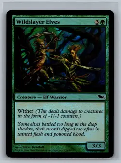 Magic The Gathering Shadowmoor Wildslayer Elves #133/301 Foil MTG TCG CCG - Image 1