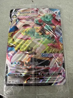 Snorlax VMAX 2021 Pokemon Sword & Shield Game Stop Promo 142/202 JUMBO - Image 1