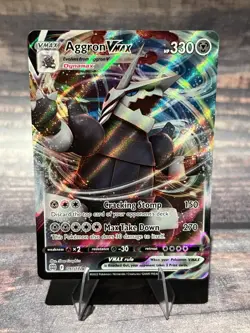 Aggron VMAX 097/172 Ultra Rare Brilliant Stars Pokemon Card - Image 1