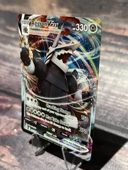 Aggron VMAX 097/172 Ultra Rare Brilliant Stars Pokemon Card - Image 3