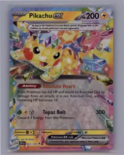 Pikachu ex 057/191 Double Rare SV08: Surging Sparks Pokemon TCG - Image 1