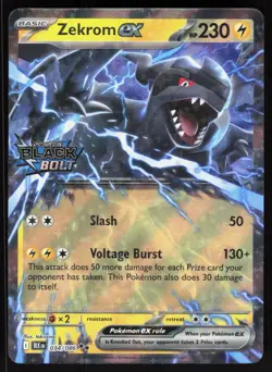 Zekrom ex (Black Bolt Stamped) 034/086 Holo Pokemon NM 01-09-17 - Image 1