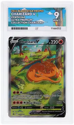 ACE 9 MINT Charizard V Pokemon Black Star Promo SWSH260 - Image 1