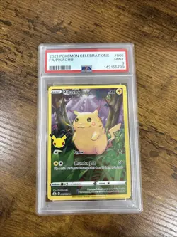 Pokemon TCG 2021 Celebrations Pikachu #5/25 PSA 9 - Image 1