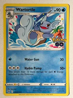 Wartortle Uncommon Pokemon GO 016/078 NM - Image 1