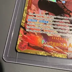 One Piece TCG Portgas D. Ace OP16-118 SEC Alt Art The Time Of Battle Near Mint - Image 3