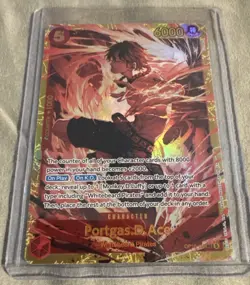 Portgas D. Ace OP16-118 SEC Time of The Battle One Piece TCG NM - Image 1