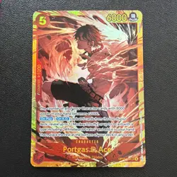 Portgas D. Ace SEC OP16-118 The Time of Battle ONE PIECE Card game English - Image 1