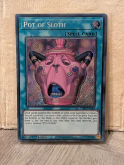 CORI-EN061 Pot of Sloth Secret Rare 1st Ed YuGiOh - Image 1