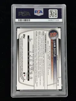 2025 Bowman Draft Liam Doyle 1st Chrome Refractor Prospect Cardinals PSA 10 GEM - Image 3