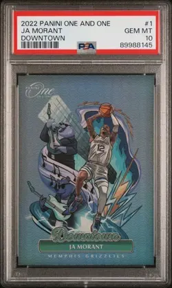 2022 Panini One and One Ja Morant DOWNTOWN PSA 10 #1 - Image 1
