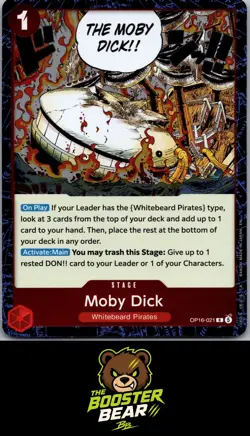 Moby Dick OP16-021 The Time of Battle R One Piece NM/M ENG - Image 1
