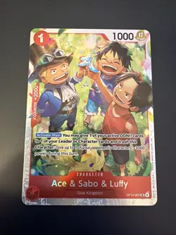 One Piece - OP13-007 Ace & Sabo & Luffy - Super Rare - Image 1