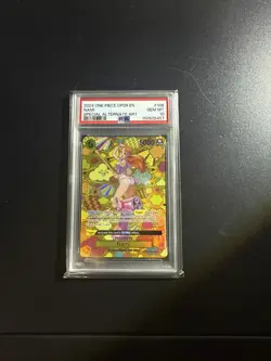 PSA 10 Nami SP Alternate Art One Piece Emperors In The New World OP08-106 - Image 1