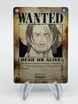 Shanks OP09-004 Wanted Poster Emperors In The New World One Piece TCG English - Image 1