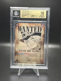 2025 ONE PIECE OP13-CARRYING ON HIS WILL WANTED ALT ART #120 SABO BGS 10 READ - Image 1