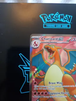 Pokemon TCG Charizard EX Holo Full Art Rare Card 183/165 Scarlet & Violet-151 - Image 2
