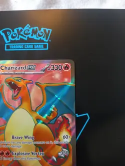 Pokemon TCG Charizard EX Holo Full Art Rare Card 183/165 Scarlet & Violet-151 - Image 3