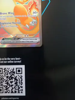 Pokemon TCG Charizard EX Holo Full Art Rare Card 183/165 Scarlet & Violet-151 - Image 4