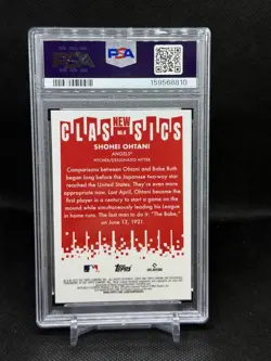 Topps 2022 Chrome Shohei Ohtani New Classics #NC-6 Angels PSA 10 Dodgers - Image 2