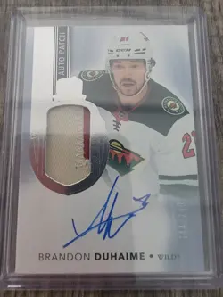 2021-22 The Cup Brandon Duhaime #169 Rookie Patch Auto RC 3 Color /249 Minnesota - Image 1