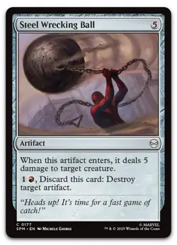 Steel Wrecking Ball #177 (NM) Spider-Man SPM Magic MTG - Image 1