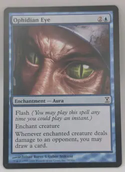 Ophidian Eye x1 Time Spiral MTG Magic the Gathering Blue Enchantment Card - Image 1