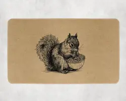 Cute Squirrel Ramen Playmat - Kawaii Anime Style Gaming Mat for MTG, YuGiOh, TCG - Image 1