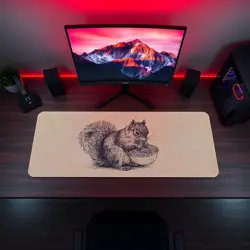 Cute Squirrel Ramen Playmat - Kawaii Anime Style Gaming Mat for MTG, YuGiOh, TCG - Image 5