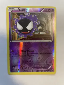 Pokemon - Gastly - 58/162 - Common - Reverse Holo - XY - BREAKthrough - NM - Image 1
