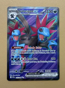 Hydreigon Ex 161/086 SV: White Flare Ultra Rae Holo Pokemon TCG - Image 1