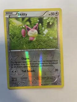 Skitty Reverse Holo XY Primal Clash 113/160 NM Pokemon Fast Ship - Image 1