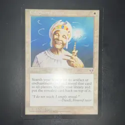 Enlightened Tutor Mirage Regular Rare Instant English 1996 White Dan Frazier MtG - Image 2