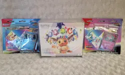 Pokemon Prismatic Evolutions ETB And 2x Prismatic Tech Sticker Packs BUNDLE - Image 1
