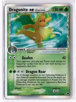 Dragonite ex 91/101 Holo EX Rare Dragon Frontiers Pokemon Holo Heavily Played - Image 1
