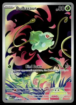 2025 ME01: Mega Evolution Bulbasaur - 133/132 Illustration Rare #133/132 - Image 1