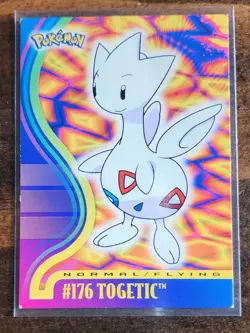 Togetic # 176 Pokemon Card Topps Johto Leauge Champions 2001 - Image 1