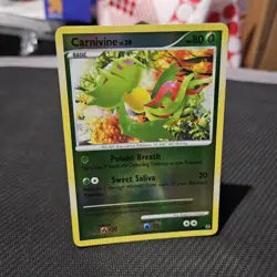 Carnivine Pokemon TCG Platinum Reverse Holo Common Card #68/127 - Image 1