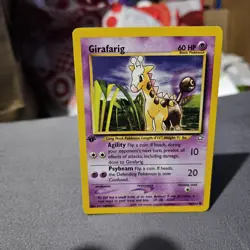 Girafarig Neo Genesis Pokemon TCG 1st First Edition Common Card #58/111 - Image 1
