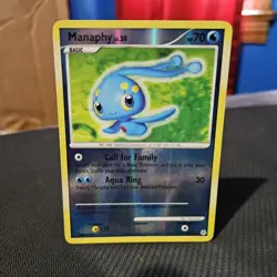 Manaphy Pokemon TCG Diamond And Pearl Reverse Holo Rare Card #9/130 - Image 1