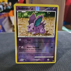 Nidoran Male Pokemon TCG Rising Rivals Reverse Holo Card #72/111 - Image 1