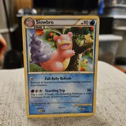 Slowbro Pokemon TCG HGSS Undaunted Uncommon Card #38/90 - Image 1