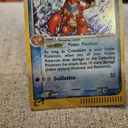 Crawdaunt Pokemon TCG EX Dragon Holo Hologram Card #3/97 - Image 2
